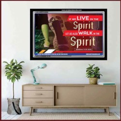 LIVE BY THE SPIRIT   Scriptural Framed Signs   (GWAMEN4699)   