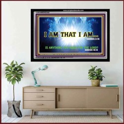 I AM THAT I AM   Bible Verses Wall Art Acrylic Glass Frame   (GWAMEN5346)   