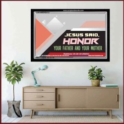 HONOR   Christian Artwork Acrylic Glass Frame   (GWAMEN5413)   