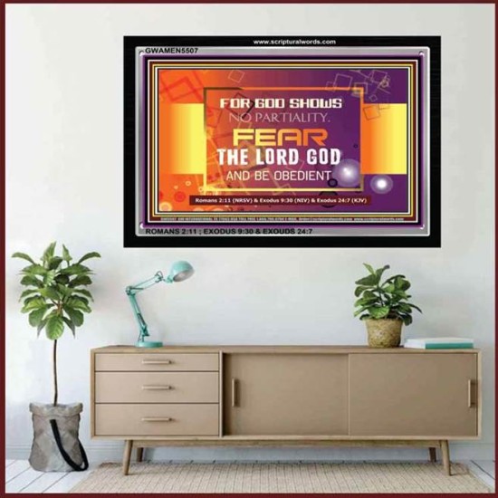 FEAR GOD   Inspirational Wall Art Frame   (GWAMEN5507)   