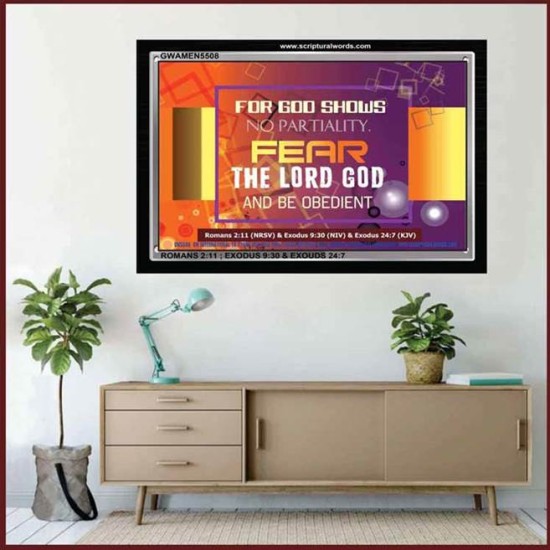 FEAR GOD   Inspirational Wall Art Poster   (GWAMEN5508)   
