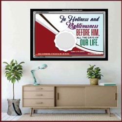 HOLINESS AND RIGHTEOUSNESS   Biblical Paintings Acrylic Glass Frame   (GWAMEN5524)   