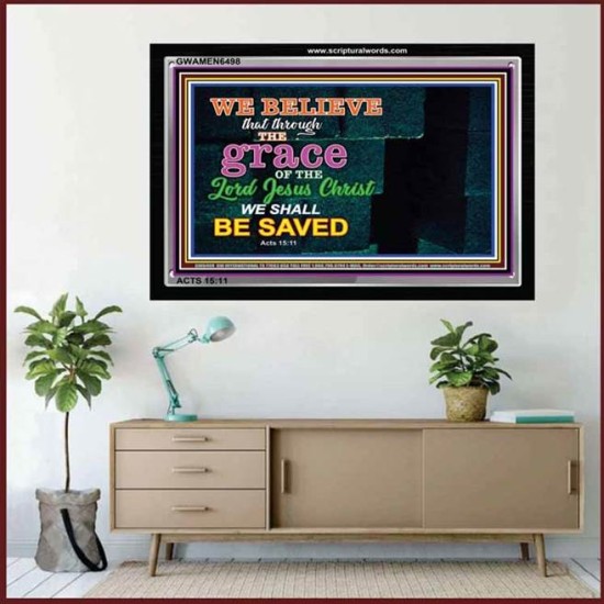 GRACE OF THE LORD JESUS   Custom Framed Bible Verse   (GWAMEN6498)   