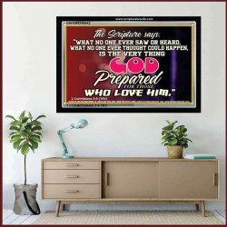 WHAT GOD HAS PREPARED FOR US   Wall Dcor   (GWAMEN6642)   "33X25"