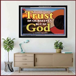 TRUST NOT IN YOURSELVES   Modern Wall Art   (GWAMEN6690)   "33X25"