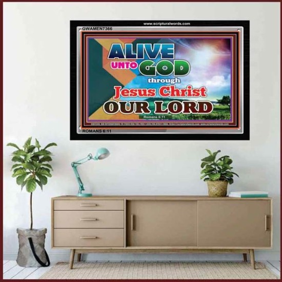 ALIVE UNTO GOD   Framed Art & Wall Decor   (GWAMEN7366)   