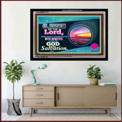 BLESSED BE THE LORD   Bible Verses Frames Online   (GWAMEN7474)   