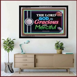 GRACIOUS AND MERCIFUL   Bible Verse Framed for Home Online   (GWAMEN7478)   