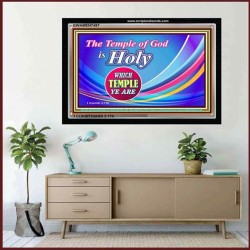 YE ARE GODS TEMPLE   Frame Bible Verse Art    (GWAMEN7497)   