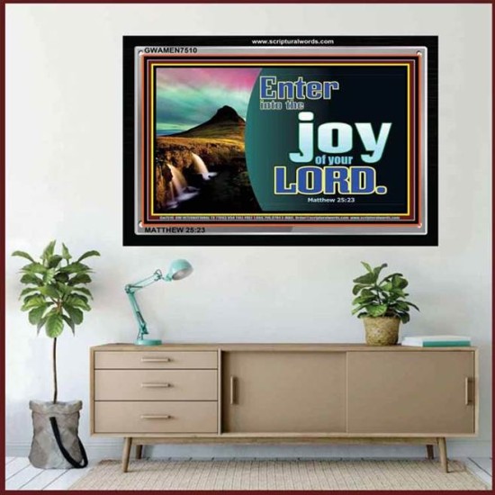 JOY OF THE LORD   Framed Sciptural Dcor   (GWAMEN7510)   