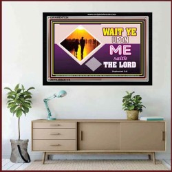 WAIT UPON THE LORD   Custom Frame Scripture   (GWAMEN7534)   "33X25"