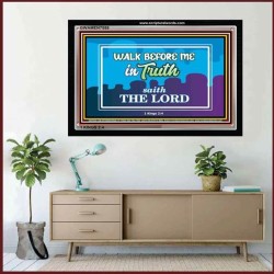 WALK IN TRUTH   Unique Bible Verse Framed   (GWAMEN7558)   "33X25"