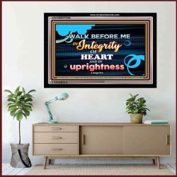 WALK IN INTEGRITY   Unique Bible Verse Frame   (GWAMEN7559)   "33X25"