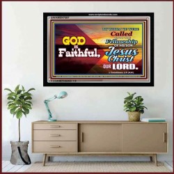 GOD IS FAITHFUL   Bible Verses Frame for Home   (GWAMEN7587)   