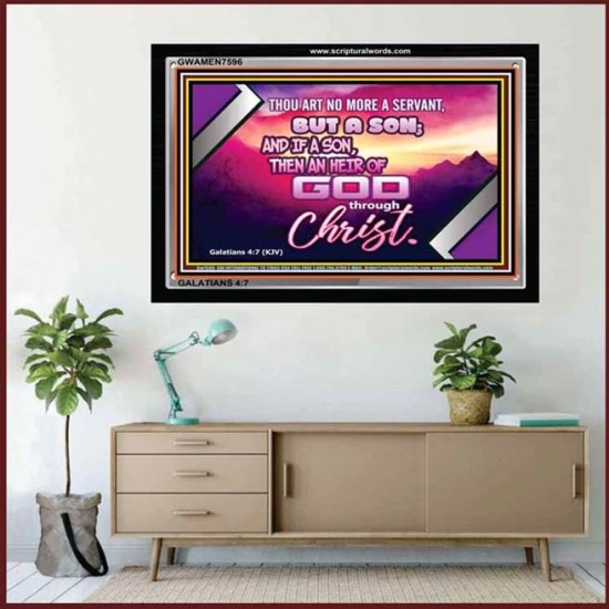 HEIRS OF GOD   Large Frame Scriptural Wall Art   (GWAMEN7596)   