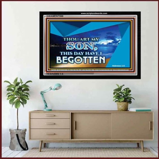 GODS SON   Framed Bible Verses Online   (GWAMEN7599)   