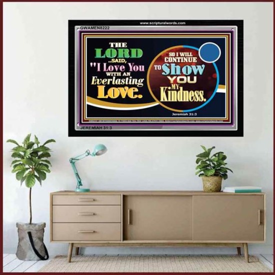 EVERLASTING LOVE   Framed Sitting Room Wall Decoration   (GWAMEN8222)   