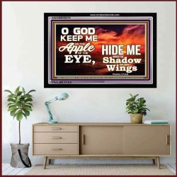 UNDER THE SHADOW OF THY WINGS   Frame Scriptural Wall Art   (GWAMEN8275)   "33X25"