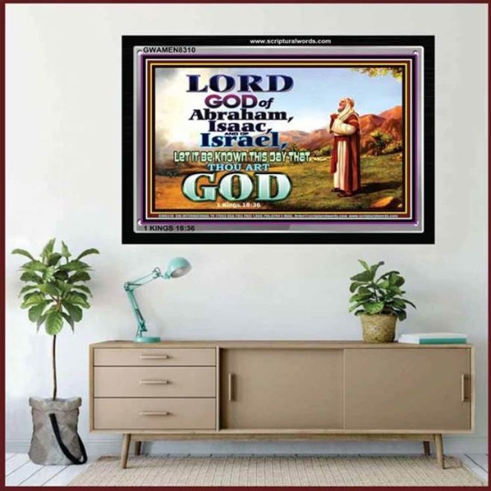 LORD GOD OF ABRAHAM   Sanctuary Paintings Frame   (GWAMEN8310)   