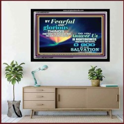 GOD OF OUR SALVATION   Large Frame Scripture Wall Art   (GWAMEN8351)   