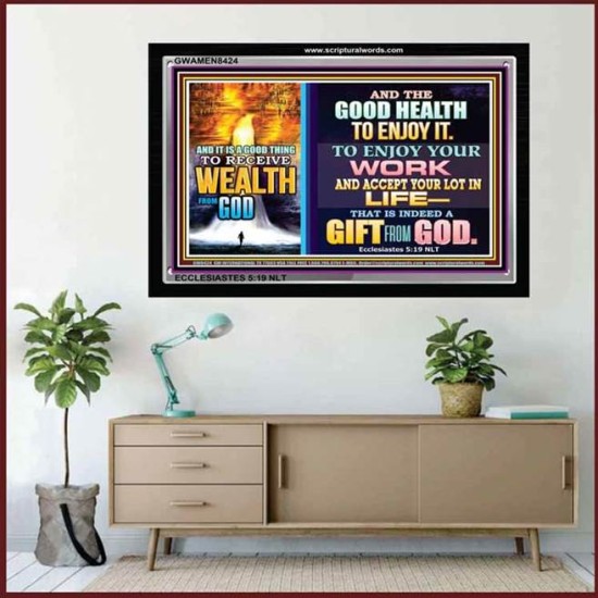 WEALTH FROM GOD   Art & Dcor Framed   (GWAMEN8424)   