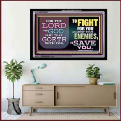 GOD OUR MAN OF WAR   Bible Verses Framed for Home   (GWAMEN8451)   