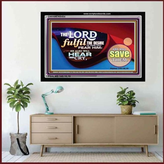HE HEARS OUR CRYS   Printable Bible Verse to Framed   (GWAMEN8454)   
