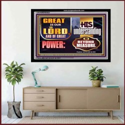 GREAT IS THE LORD   Large Frame Scriptural Wall Art   (GWAMEN8464)   