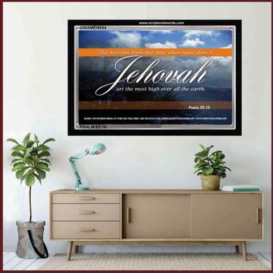 JEHOVAH ART THE MOST HIGH   Frame Biblical Paintings   (GWAMEN854)   