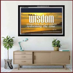 WALK IN WISDOM   Bible Verse Wall Art   (GWAMEN865)   "33X25"