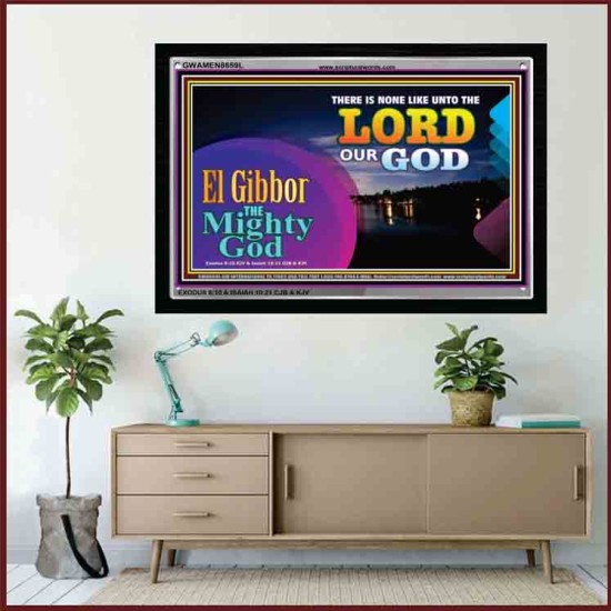 JEHOVAH EL GIBBOR - MIGHTY GOD   Contemporary Christian Poster   (GWAMEN8659L)   