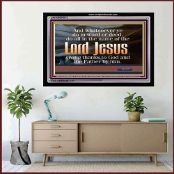 GIVING THANKS TO GOD    Custom Framed Bible Verses   (GWAMEN873)   