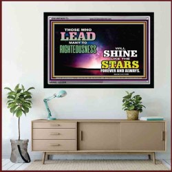 LEAD MANY TO RIGHTEOUSNESS   Scripture Art Prints Framed   (GWAMEN8817L)   