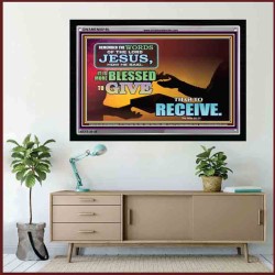 IT IS BLESSED TO GIVE   Scriptural Portrait Frame   (GWAMEN8819L)   