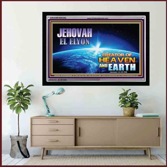 JEHOVAH EL ELYON   Bible Verses Poster   (GWAMEN8838L)   