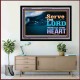 WITH ALL YOUR HEART   Framed Religious Wall Art    (GWAMEN8846L)   