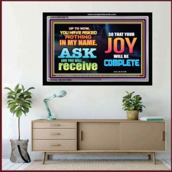 ASK AND YOU WILL RECEIVE   Scripture Art Frame   (GWAMEN8878)   