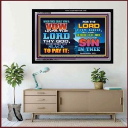 KEEP YOUR VOWS   Scriptural Portrait Frame   (GWAMEN8882)   