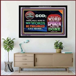 GODS WORD SHALL BE DONE   Scriptural Portrait Wooden Frame   (GWAMEN8903)   