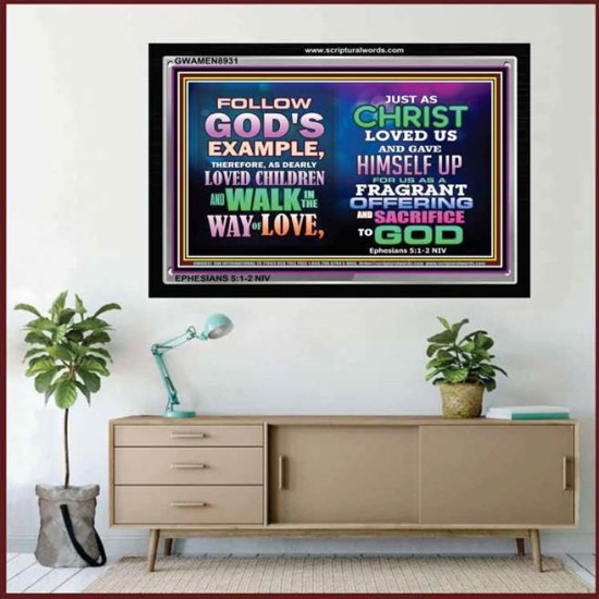 WALK IN LOVE   Inspiration Wall Art Frame   (GWAMEN8931)   