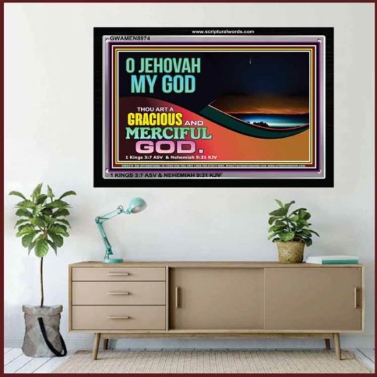 JEHOVAH MY GOD   Framed Scripture Dcor   (GWAMEN8974)   