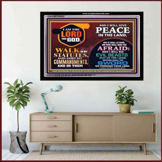 I WILL GIVE YOU PEACE   Framed Children Room Wall Decoration   (GWAMEN9002)   