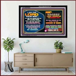 I AM THE LORD YOUR GOD   Sanctuary Paintings Frame   (GWAMEN9006)   