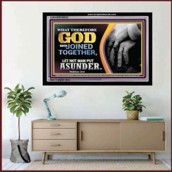 MARRIAGE AND FAMILY   Inspirational Bible Verses Framed   (GWAMEN9053)   