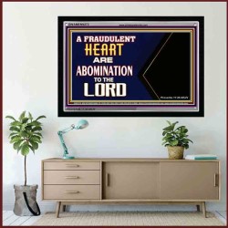 WHAT ARE ABOMINATION TO THE LORD   Large Framed Scriptural Wall Art   (GWAMEN9273)   "33X25"