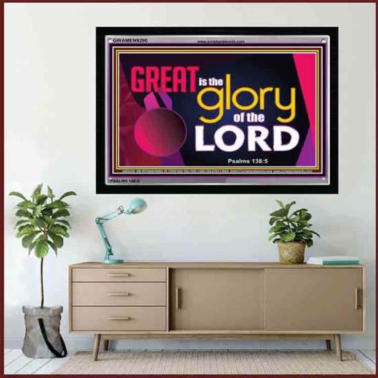 GREAT IS THE GLORY OF GOD   Bible Verse Frame for Home Online   (GWAMEN9290)   