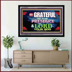 BE GRATEFUL TO GOD    Scriptural Wall Art   (GWAMEN9304)   