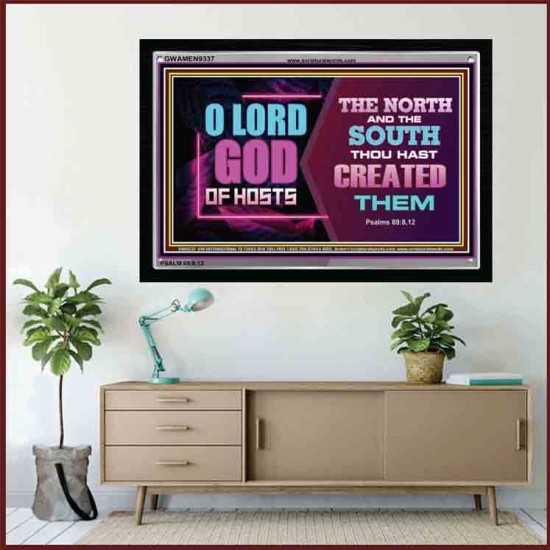 LORD GOD OF HOSTS   Custom Wall Scriptural Art   (GWAMEN9337)   