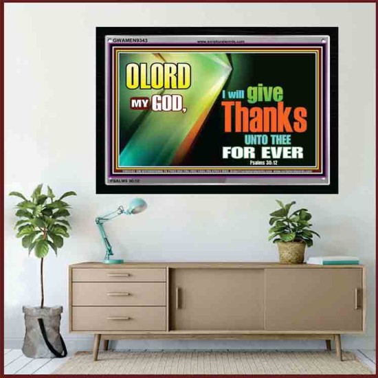 GIVE THANKS TO THE LORD   Custom Modern Wall Art   (GWAMEN9343)   