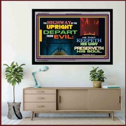 DEPART FROM EVIL   Bible Verses  Picture Frame Gift   (GWAMEN9370)   